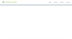 Desktop Screenshot of originates.com