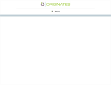 Tablet Screenshot of originates.com